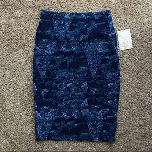 NWT! LuLaRoe “Cassie” Patterned Pencil Skirt (XS)